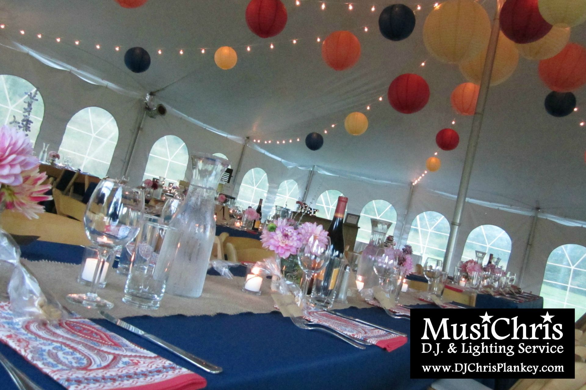 Event Wedding Tent Lights Lighting Drapes Drapery Service Provider in Berkshires Western MA Mass. Lanesboro Lanesborough