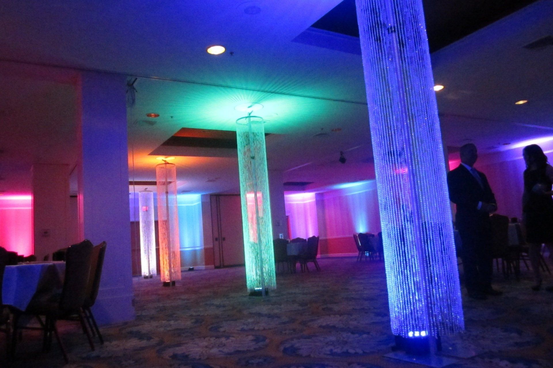 Crystal Columns unique luxury blingy upscale wedding decorations
