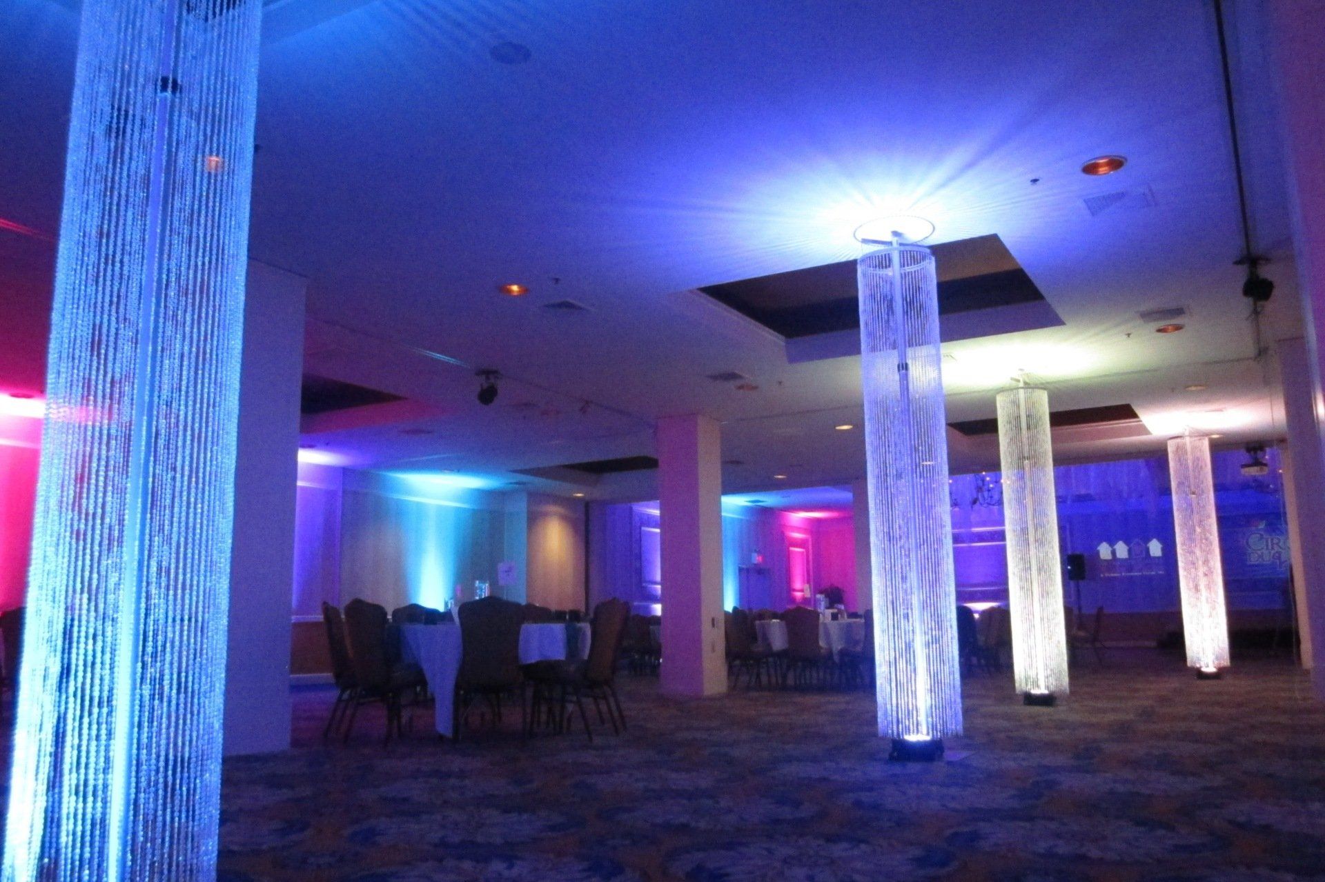 Crystal Columns unique luxury blingy upscale wedding decorations