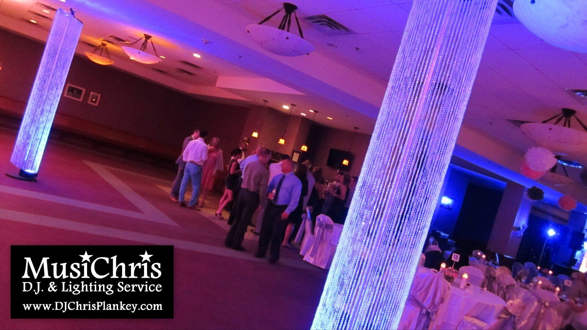 Crystal Columns unique luxury blingy upscale wedding decorations