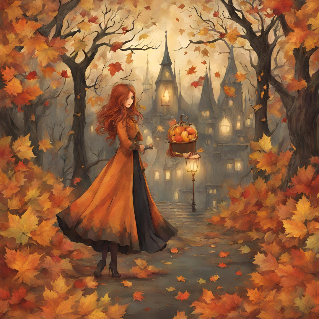 femme en automne