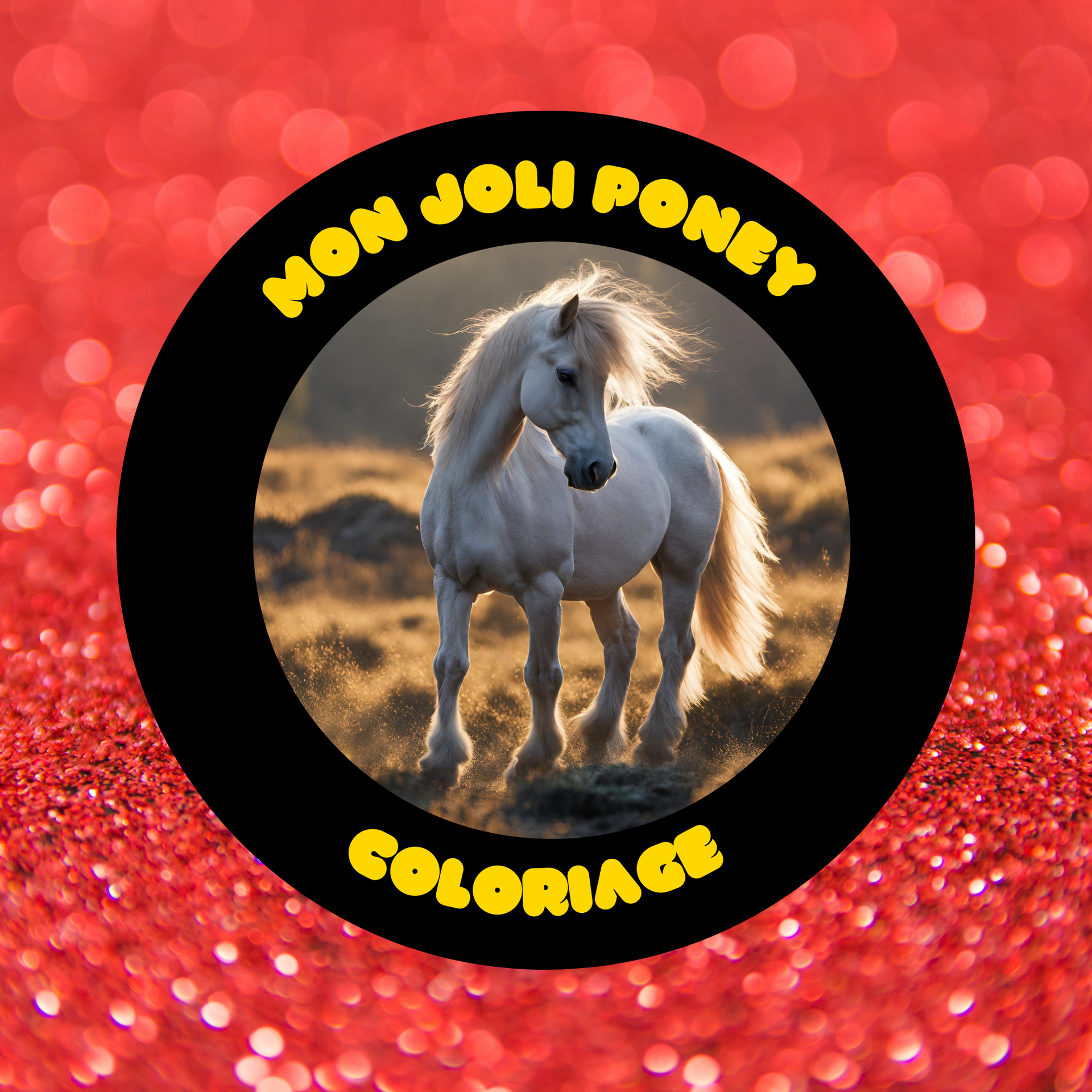 COUVERTURE COLORIAGE PONEYS