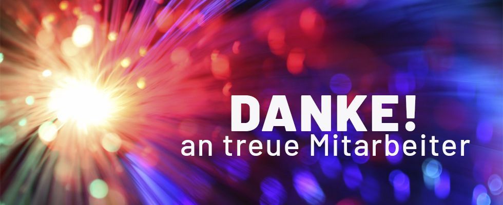 Ehrung langjähriger Mitarbeiter