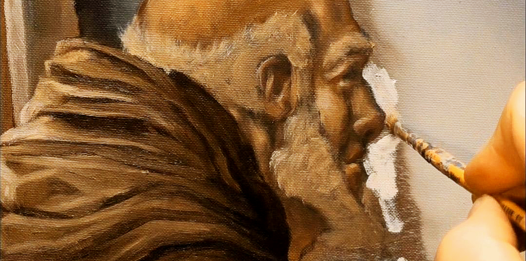 Detailansicht des Kunstwerks 'The Banana' von Drew Camell: Fokus auf die Oberflächenstruktur