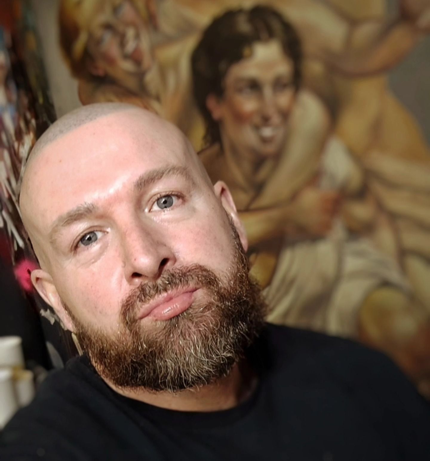 Contemporary Fine Art growing artist Drew Camell Frankfurt am Main at his artstudio