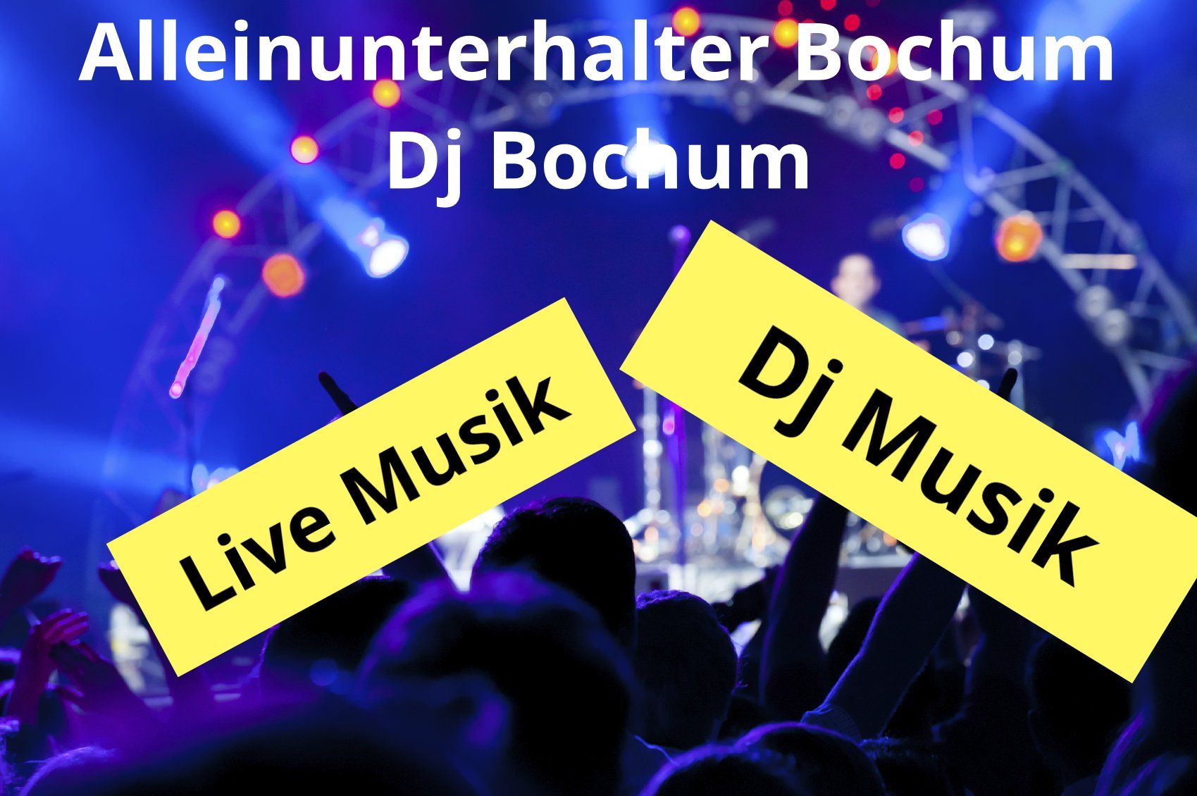 Alleinunterhalter Bochum - DJ Bochum - 1 A Musik & Licht Technik - Entertainment zum Festpreis