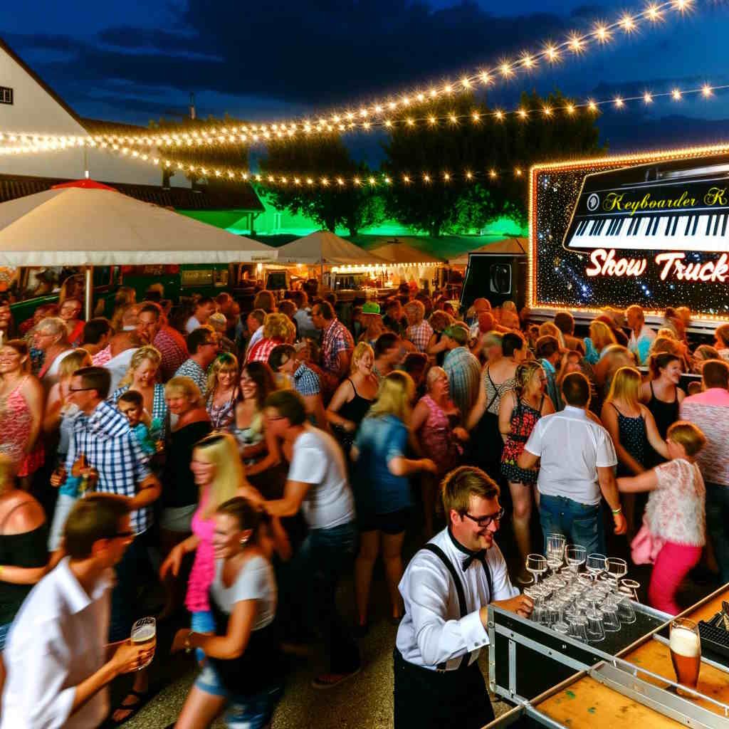 Alleinunterhalter Weinfest - Keyboarder Karl mit Show Truck buchen