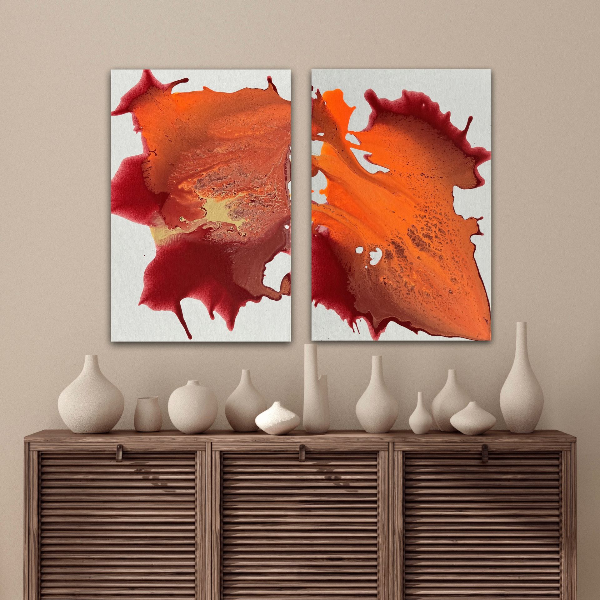 Abstraktes Gemälde Phases Serie Sarah Weiss