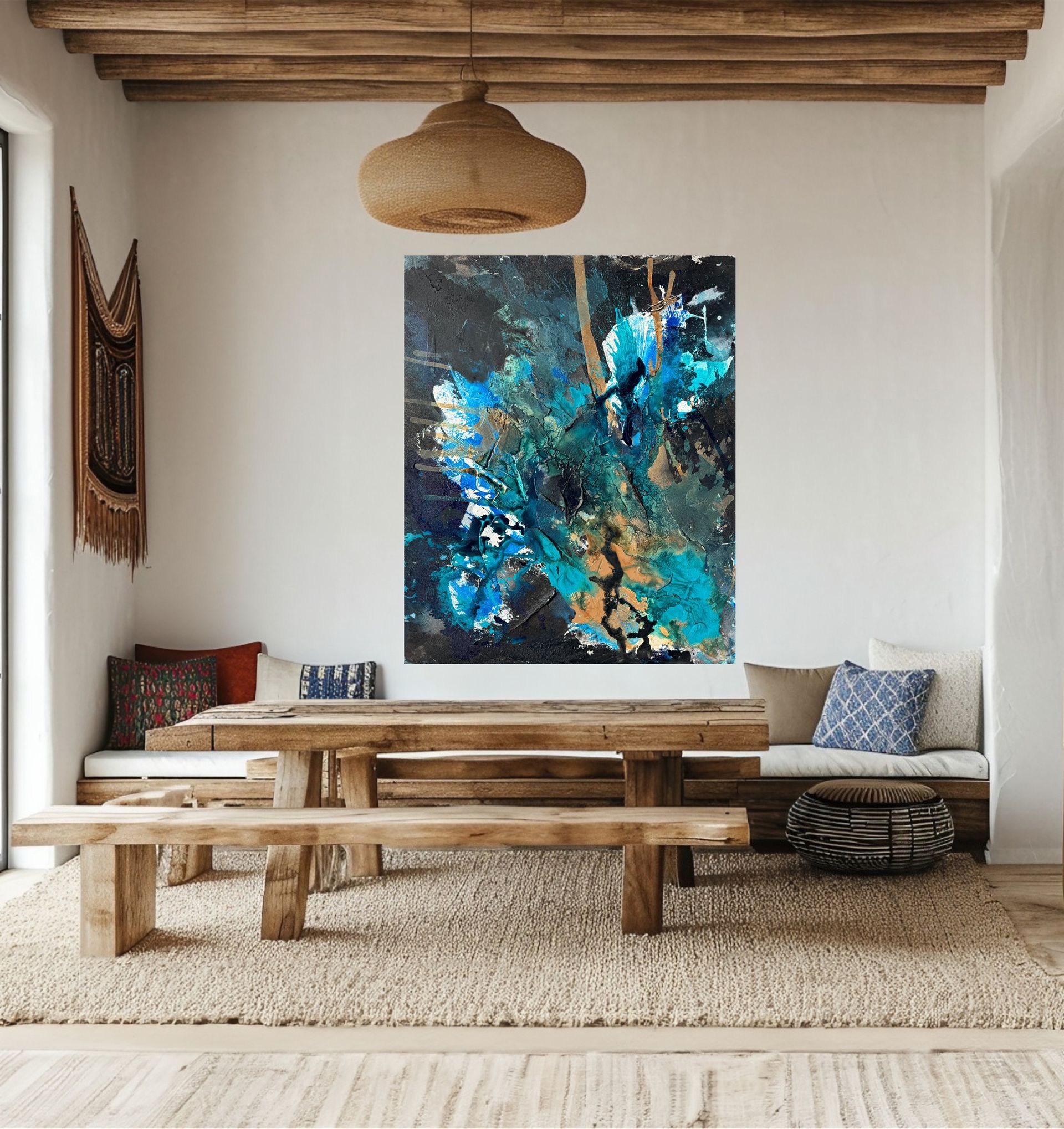 Abstraktes Gemälde Mallorca Serie Sarah Weiss