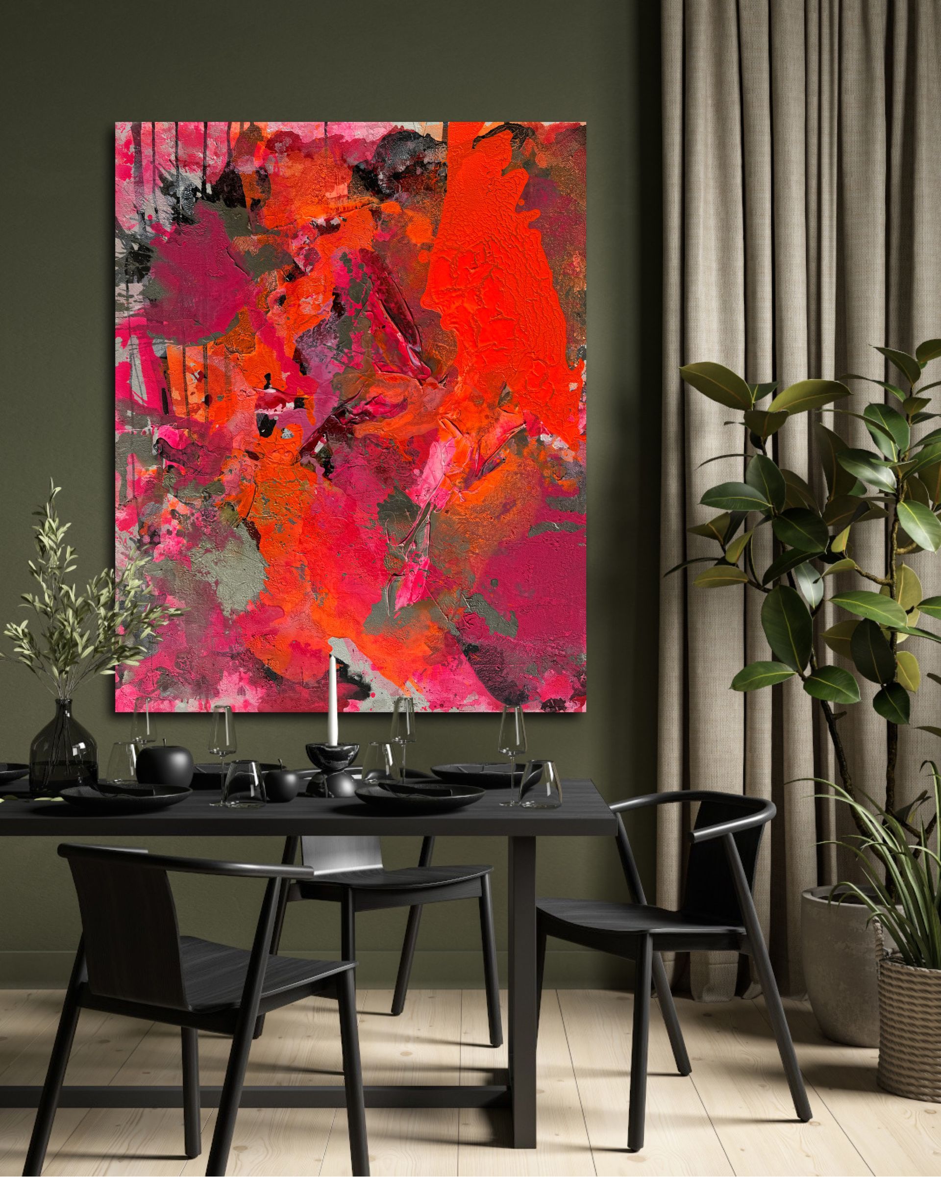 Abstraktes Gemälde Phases Serie Sarah Weiss