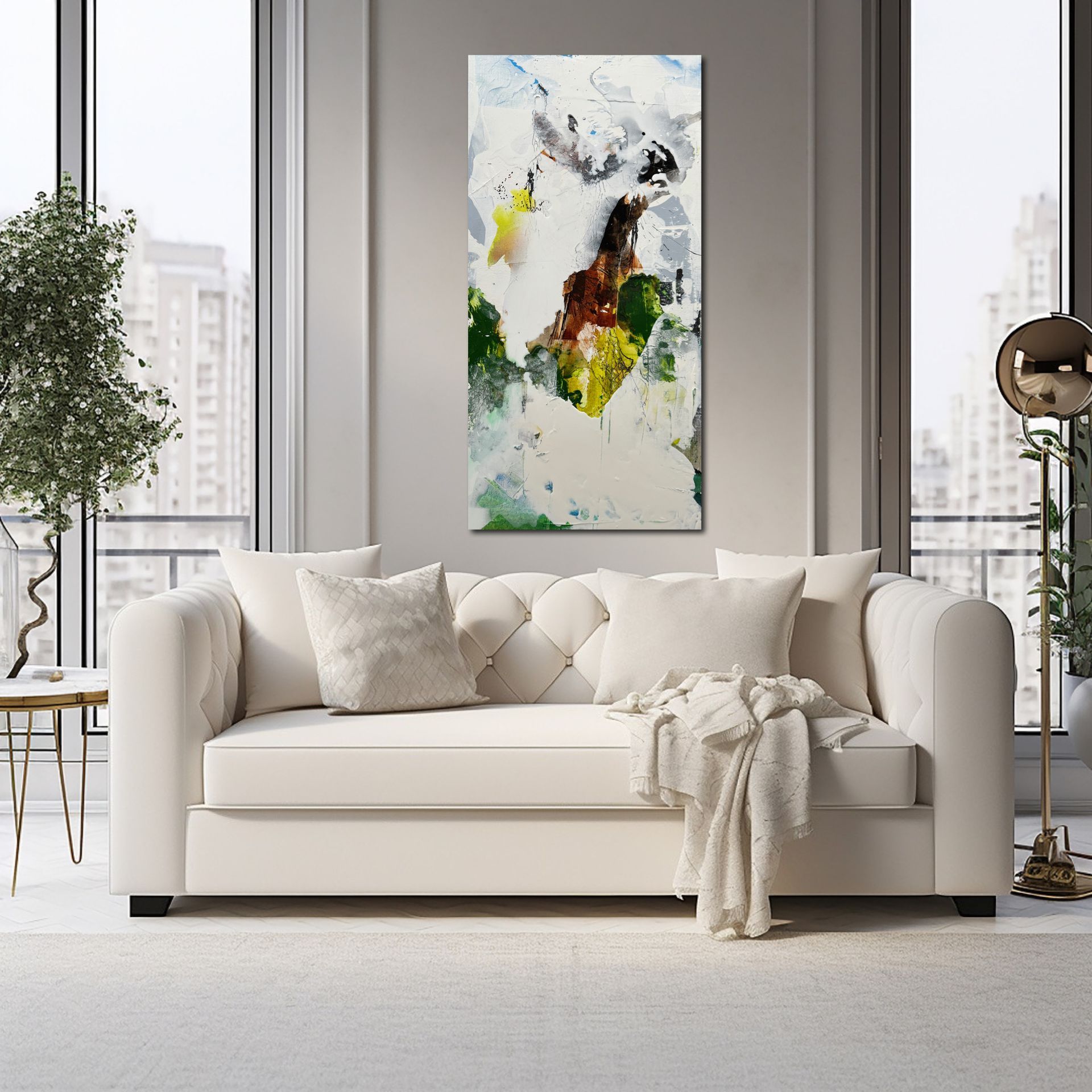 Abstraktes Gemälde Mallorca Serie Sarah Weiss