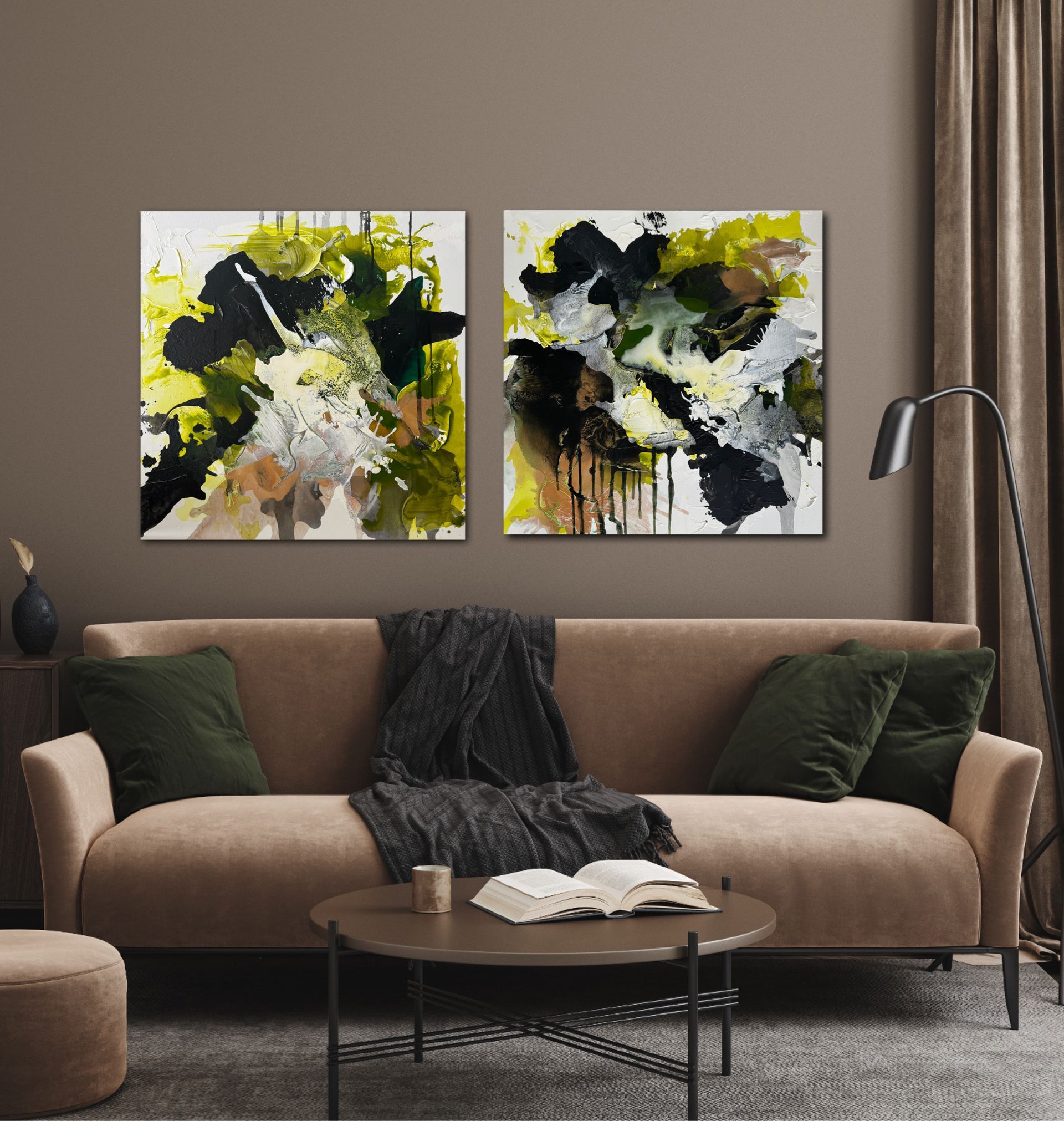 Abstraktes Gemälde Phases Serie Sarah Weiss