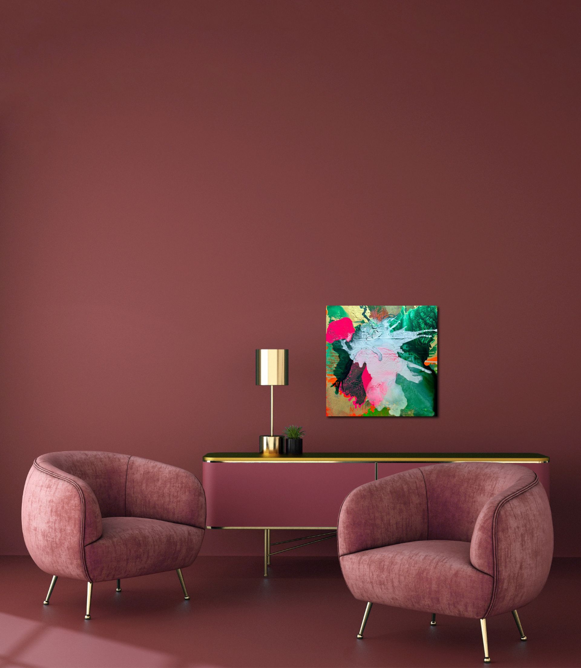 Abstraktes Gemälde Mallorca Serie Sarah Weiss