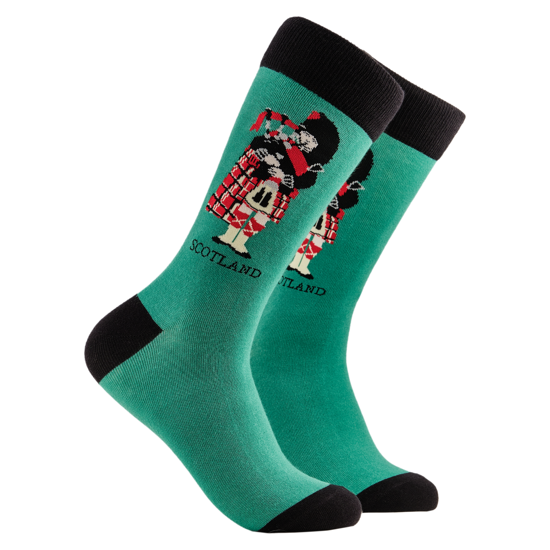 Green Piper Socks from Soctpus