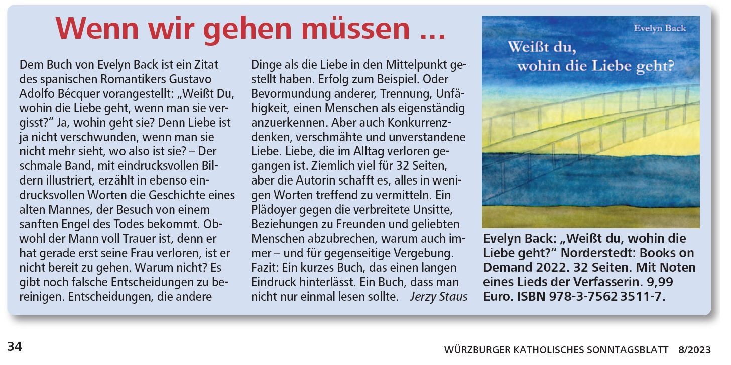 Fazit dieser Rezension: Ein kurzes Buch, das einen langen Eindruck hinterläßt. Fazit dieser Rezension: Ein kurzes Buch, das einen langen Eindruck hinterläßt.