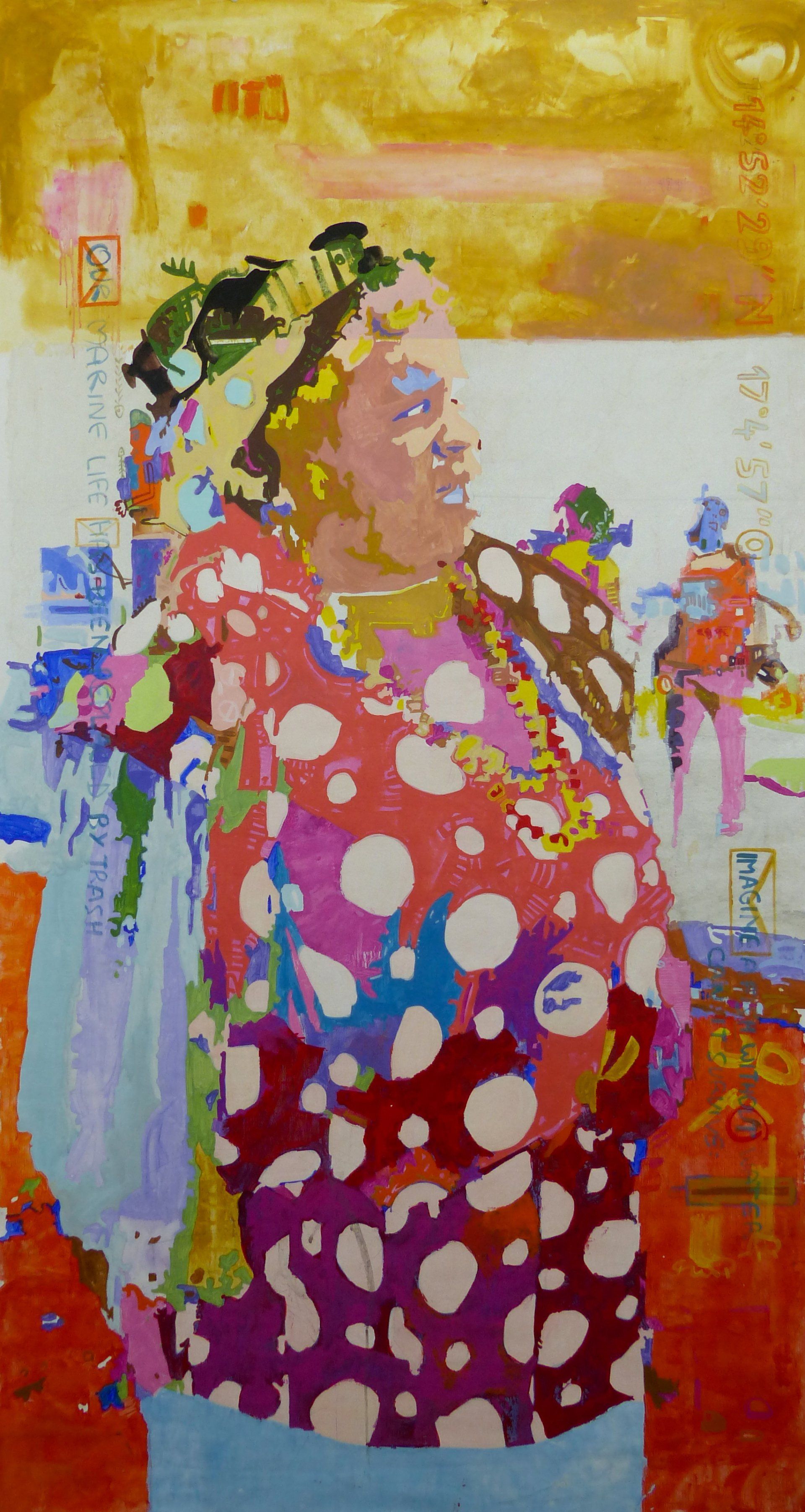 Légendes, 2019, 208 x 137 cm, acrylique sur toile