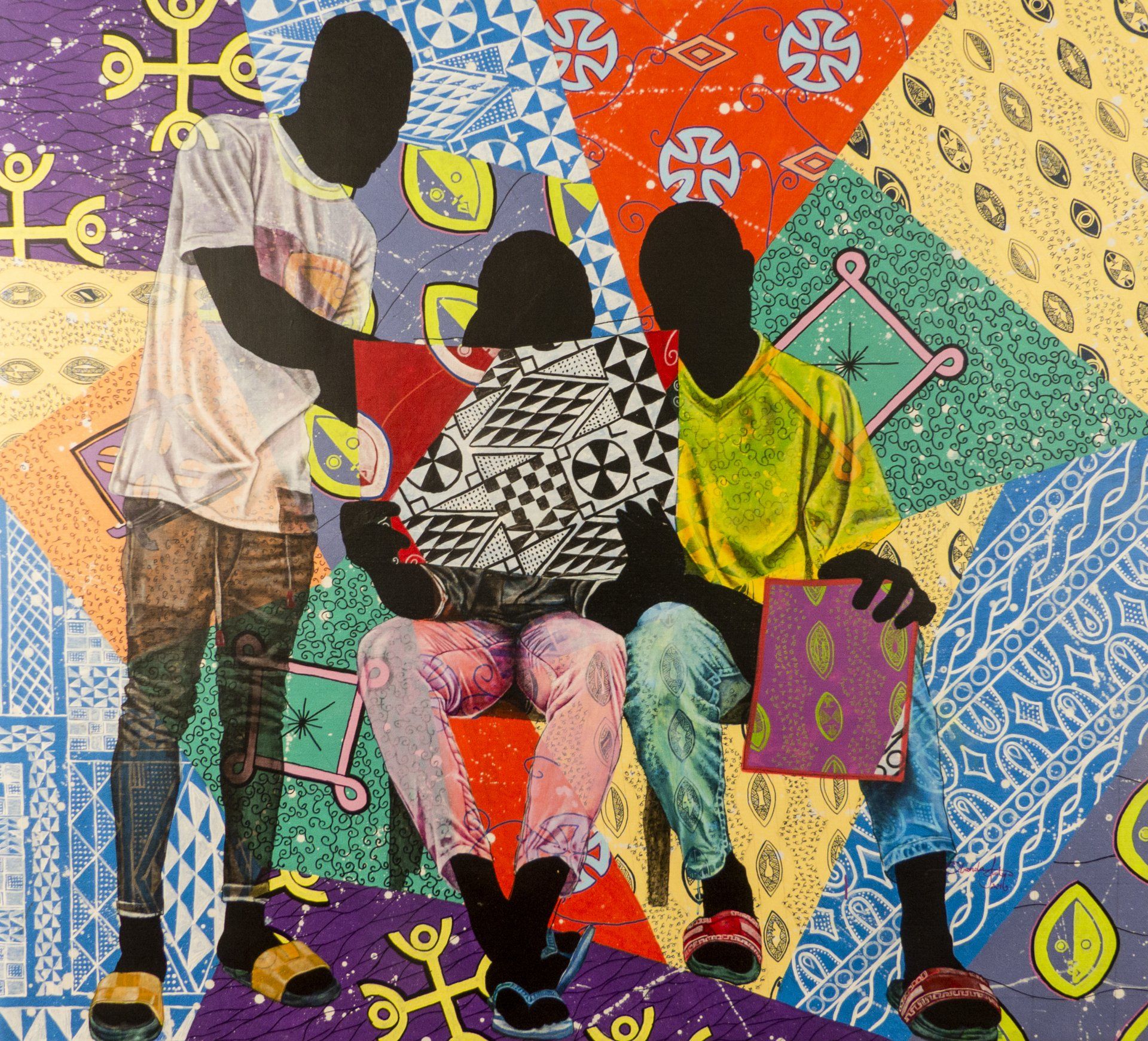 delete@memory.cm, 2021, Acrylic on canvas, 200 x 180 cm