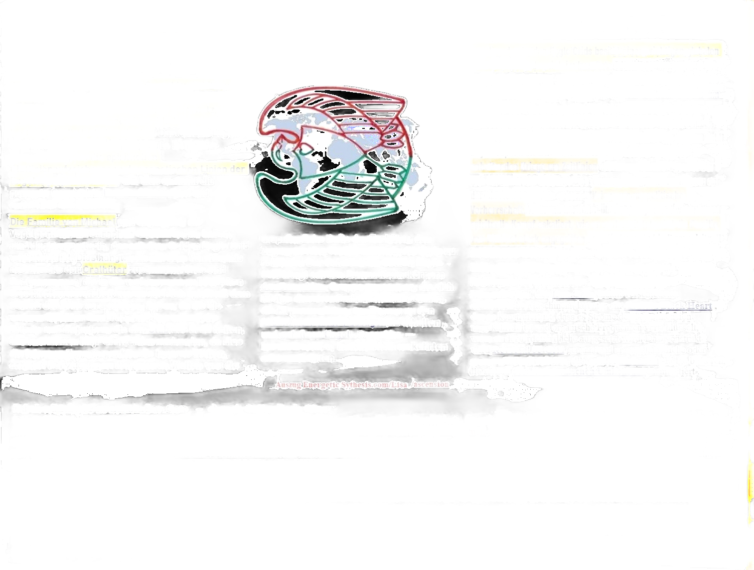 Der Schaden am Golden Eagle Grid hängt mit den Bewusstseinskörpern der Seraphim-Gruppe zusammen, die sich infolge dieser ausserirdischen MASCHINEN DIE KI verwendeten, um Zugang zu den 3-6-9 Arc-Portal.Passagen zu erhalten und gefallene Engel-Seraphim hervorbrachten, in sich selbst umkehrten