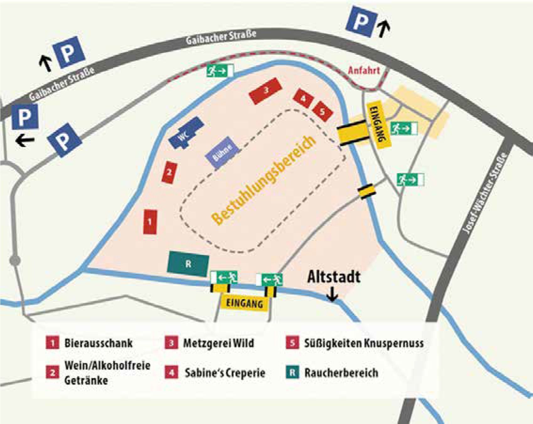 Lageplan Volkacher Kabarett Sommer