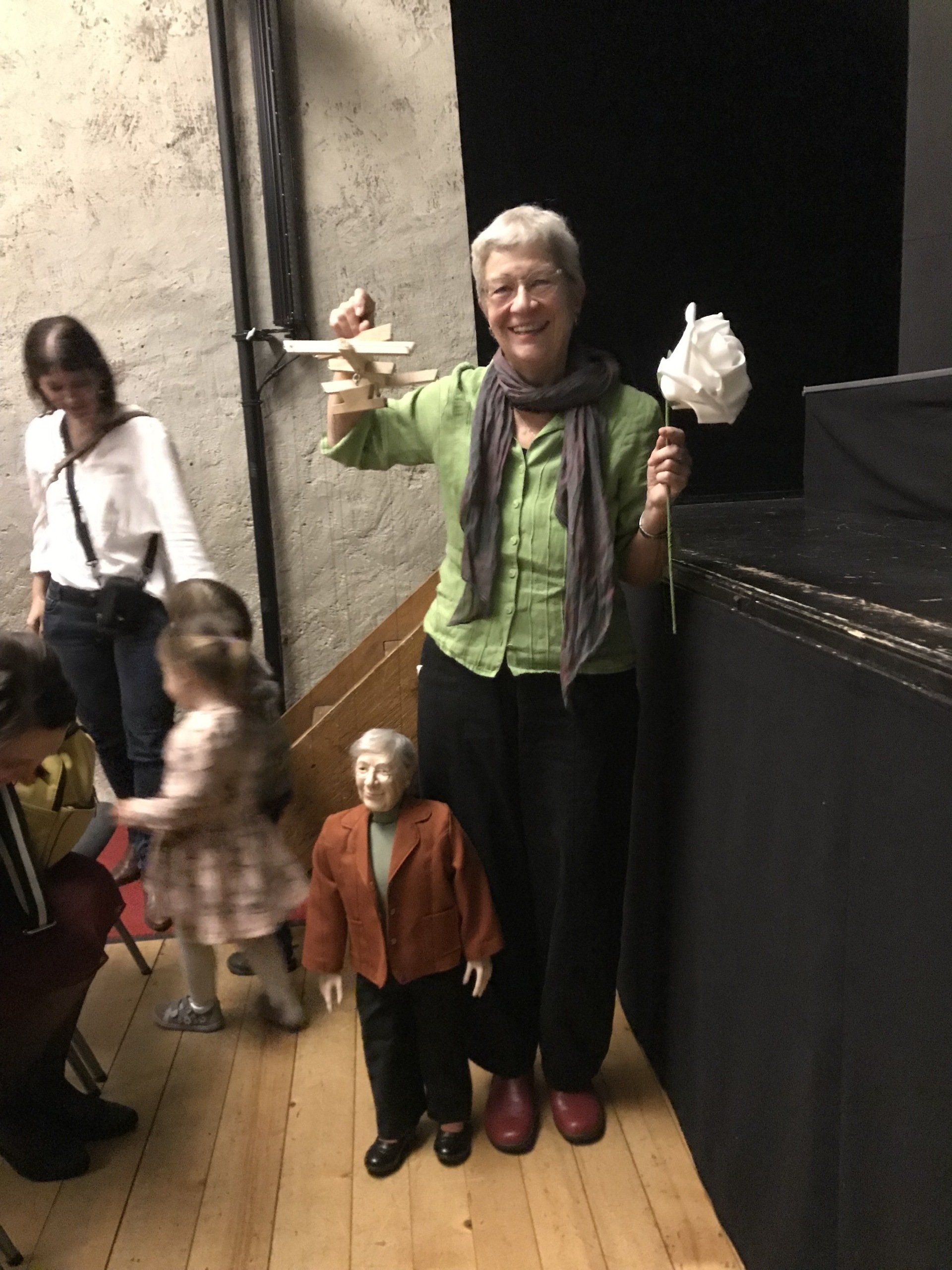 Marionette nach Foto Übergabe Feier Frau