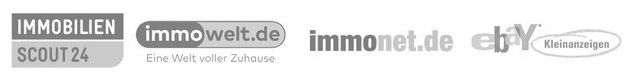 Unsere Partner für gelistete Objekte sind immonet, ebay kleinanzeigen, immowelt und immobilienscout24
