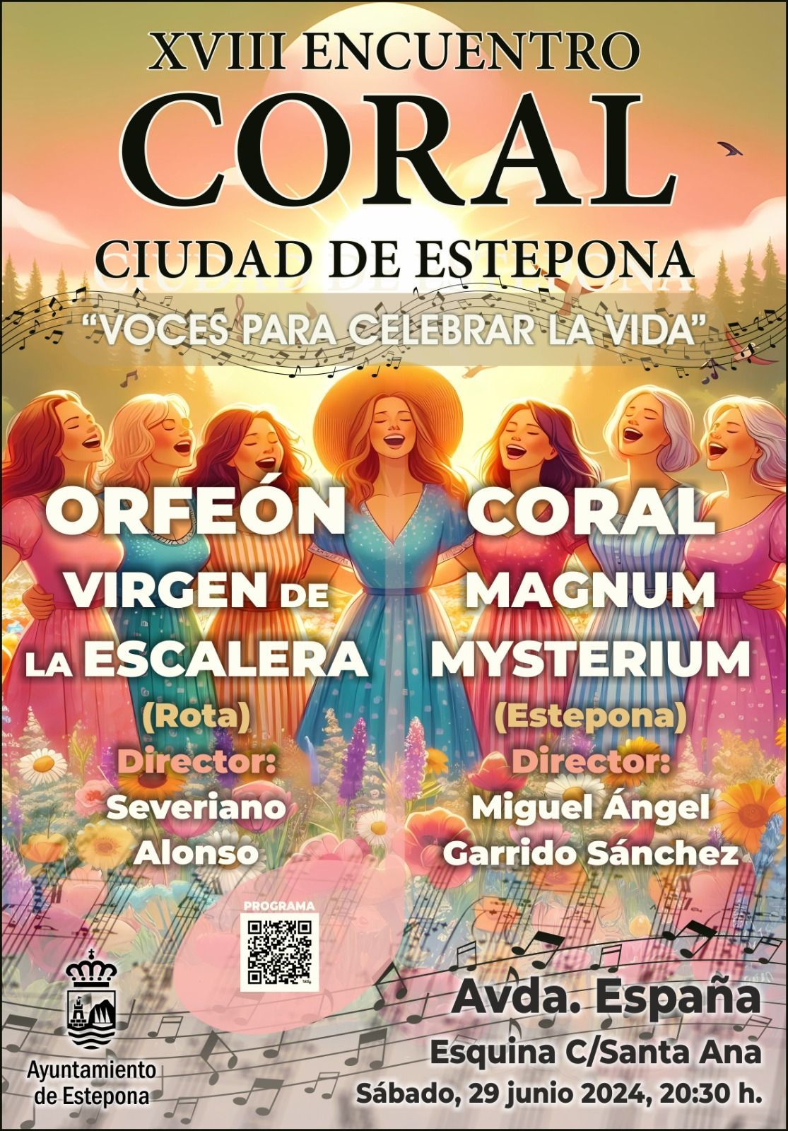 CONCIERTOS:
- Viernes 22 de marzo a las 20h en la parroquia de Nueva Andalucía
- Sábado 23 de marzo a las 20h en el Centro Cultural Mirador del Carmen de Estepona