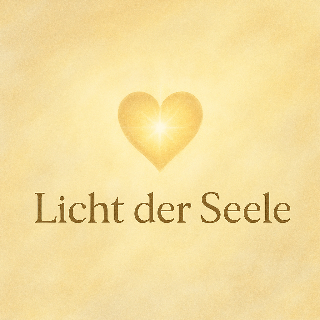 Logo of Light of the Soul – a golden heart with a beam of light, shining against a light background. Spiritual guidance with love and clarity.
