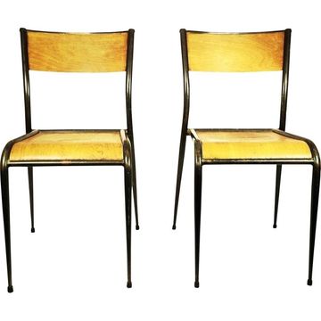 Chaises vintage écoliers chaise vintage , chaises ecoliers , lot,
