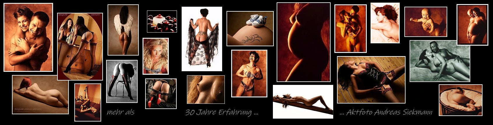 Aktfotografie Andreas Siekmann Bielefeld
Dessous-Fotografie Bielefeld
Erotik-Fotografie Bielefeld
Babybauch-Bilder
Bondage-Fotos