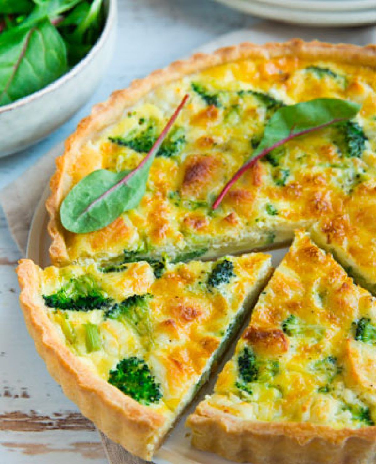 Tarte courgettes brocolis Nathalie Alexandre
