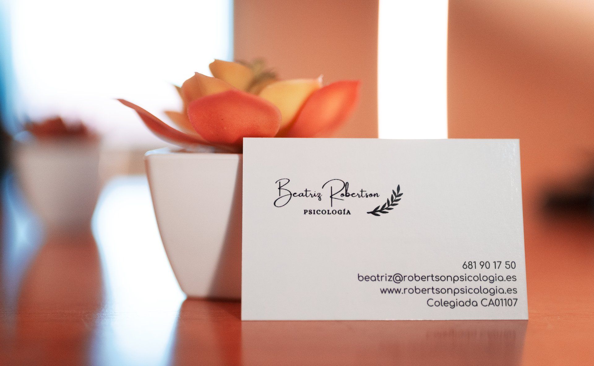 Tarjeta Beatriz Robertson Psicología