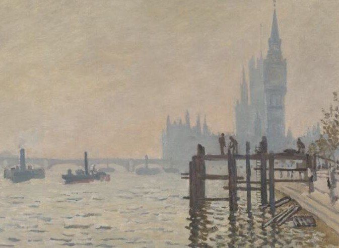 Claude Monet, The Thames below Westminster, 1871, The National Gallery