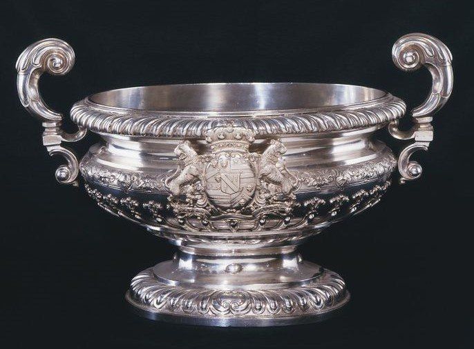 Anthony Nelme, Silver wine cooler, 1719, Victoria & Albert Museum
