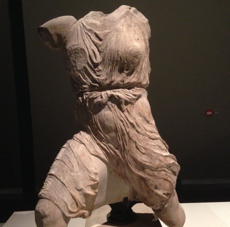 Carved marble figure of Iris, Athens c.435 BC, The British Museum