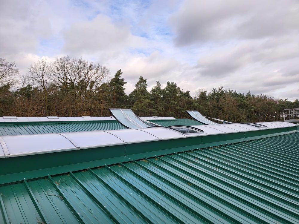 RWA-Anlage, Lichtband Funktionsprobe nach Neumontage