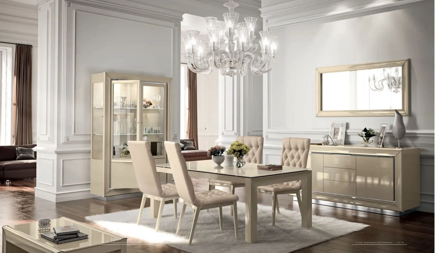 Wohnzimmer Esszimmer La Star Beige Camel Möbel