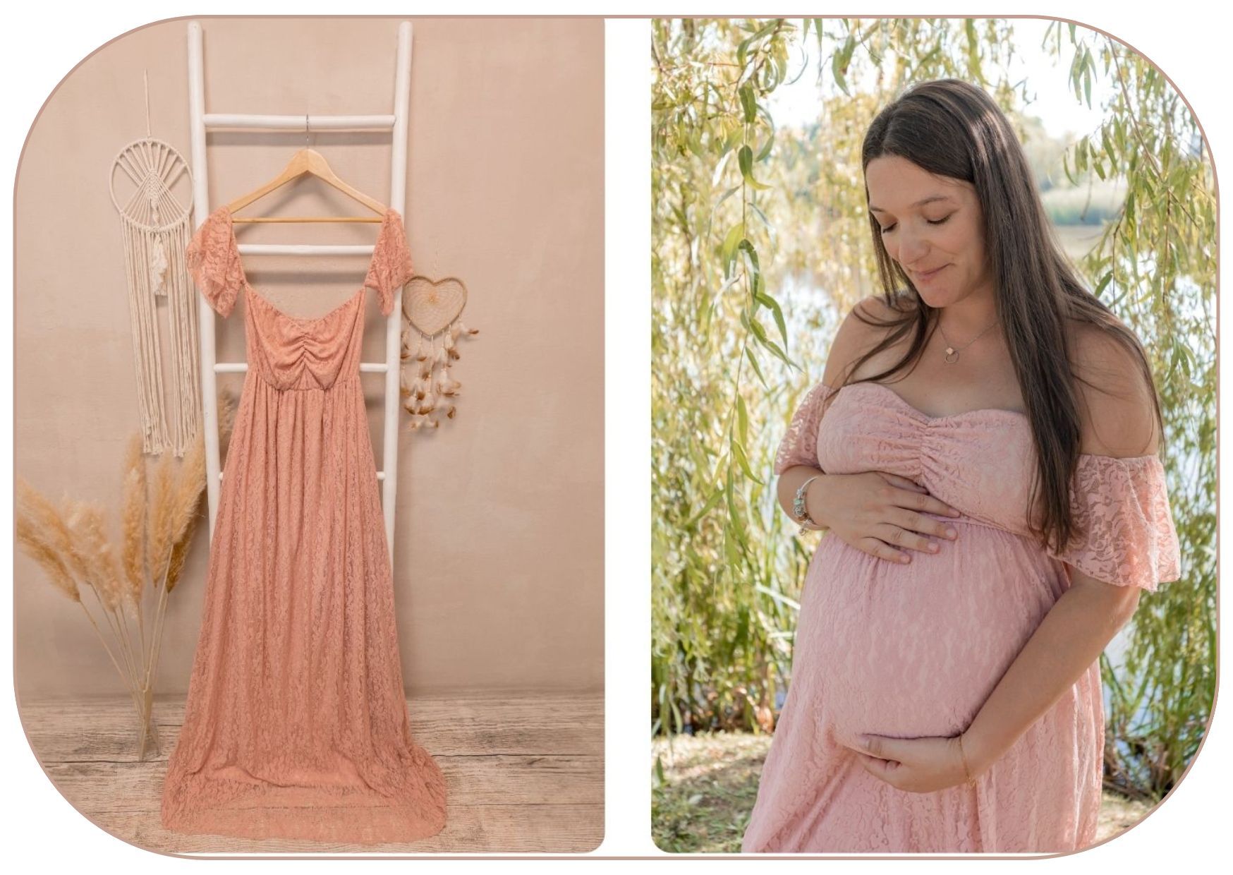 robe pour shooting photo en studio photographe-grossesse-loire-haute-loire