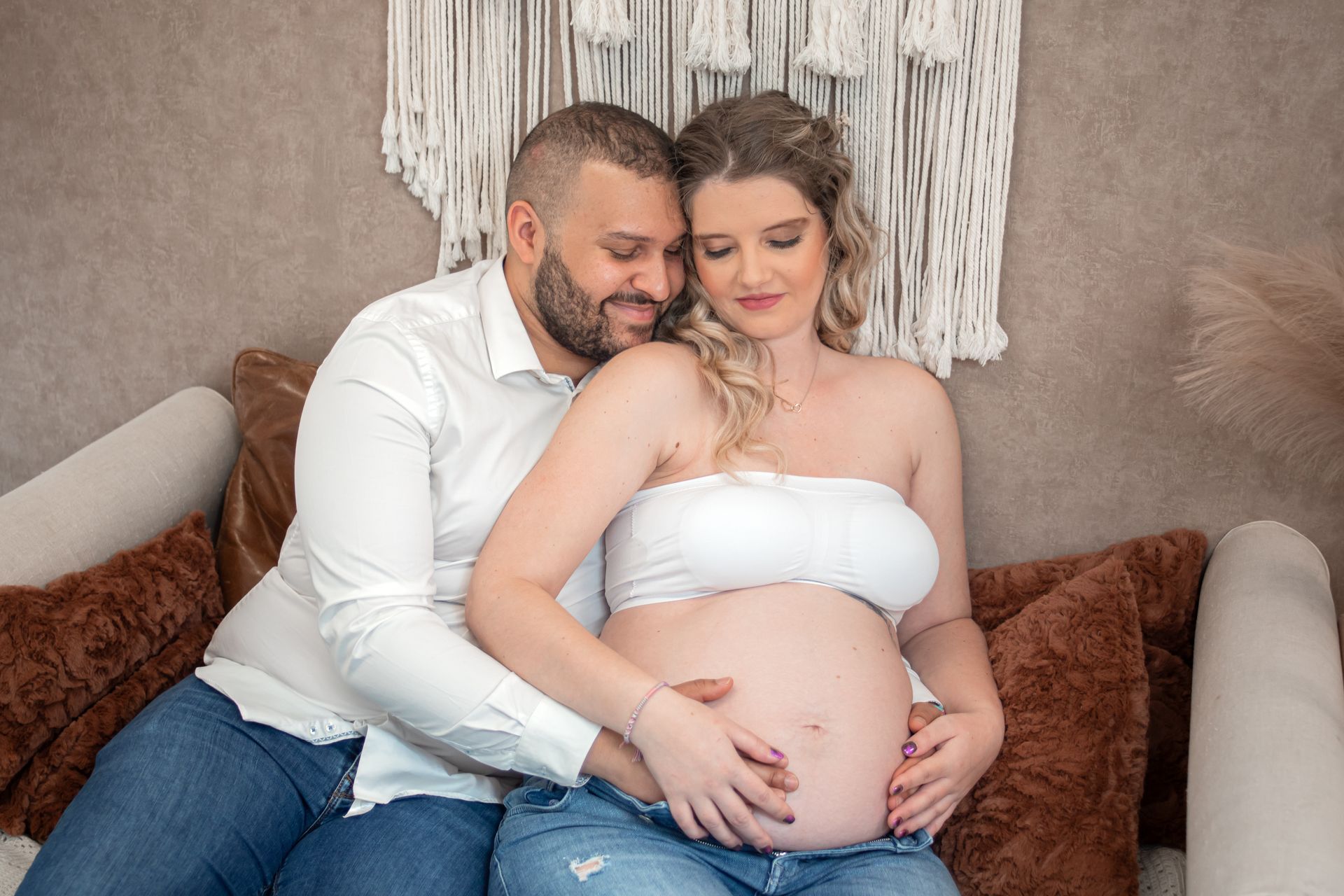 photographe saint-etienne grossesse en famille