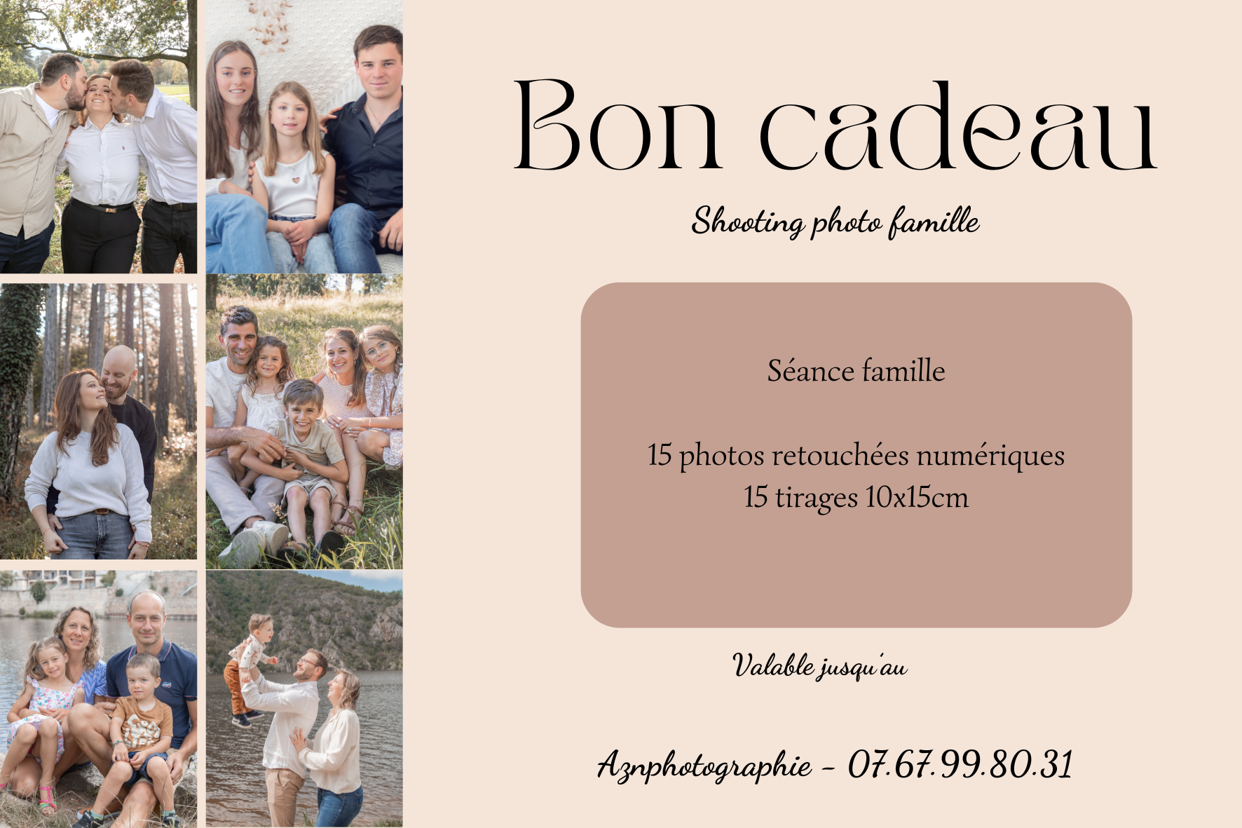 carte cadeau shooting photo photographe de famille saint-etienne