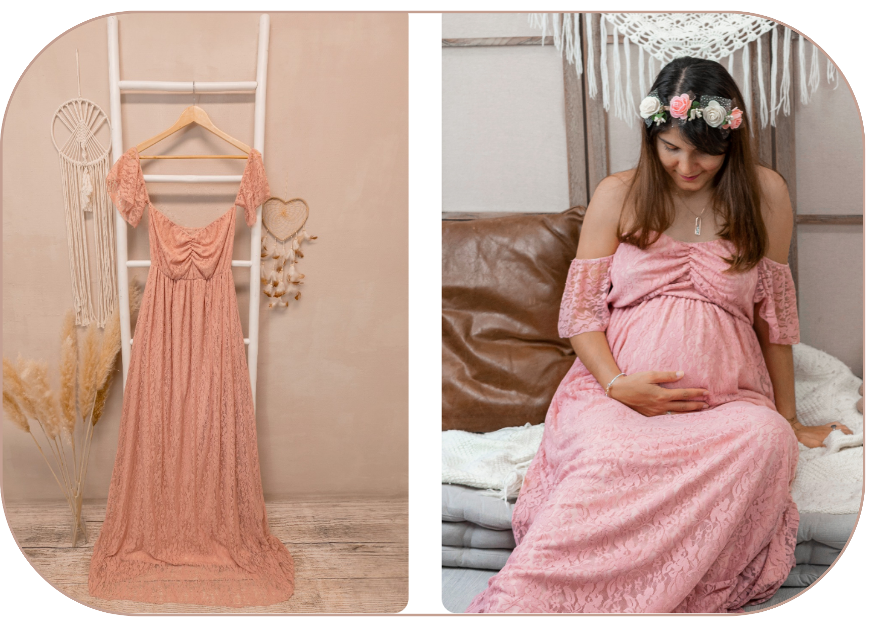 robe pour shooting photo en studio photographe-grossesse-loire-haute-loire