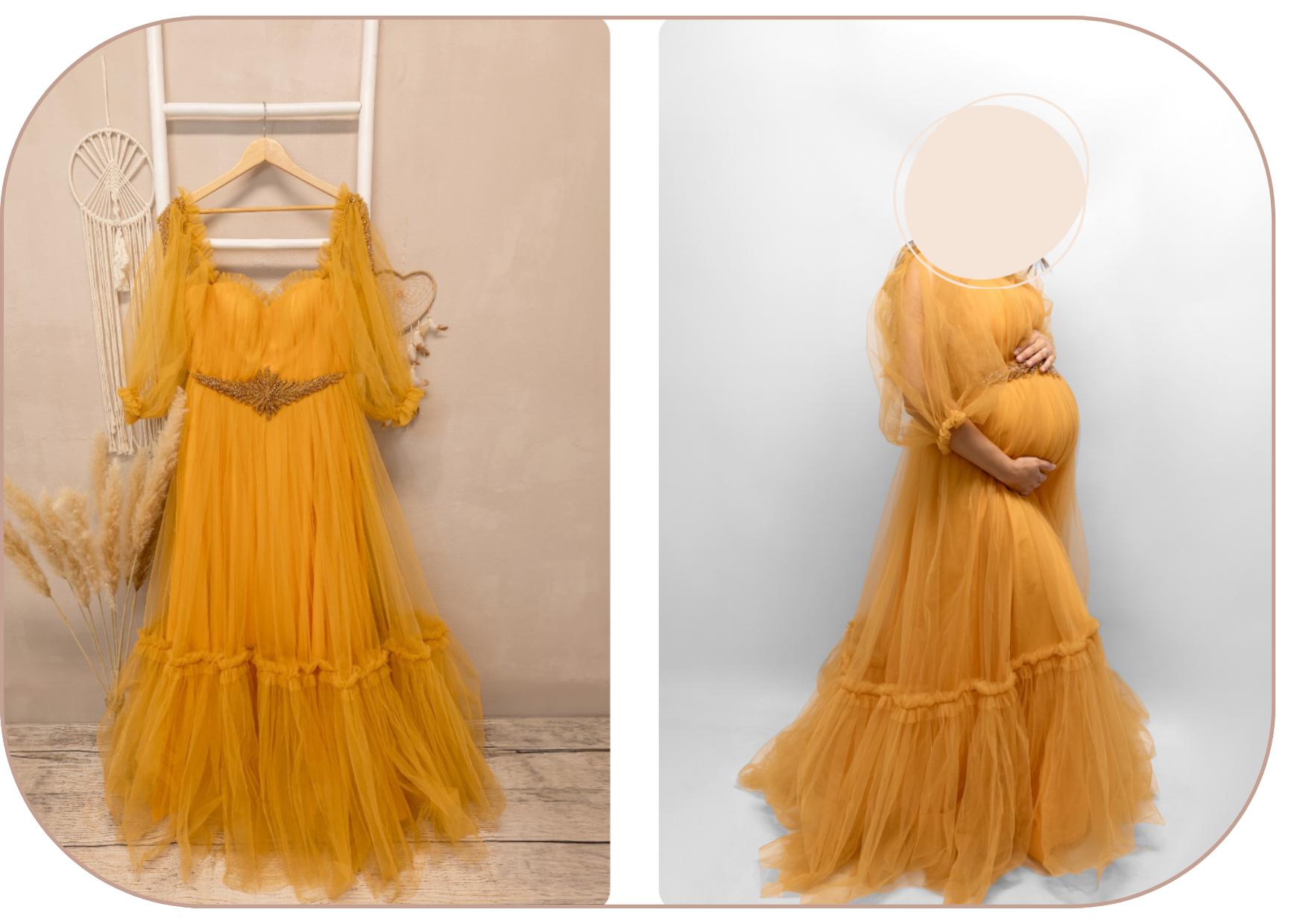 robe pour shooting photo en studio photographe-grossesse-loire-haute-loire