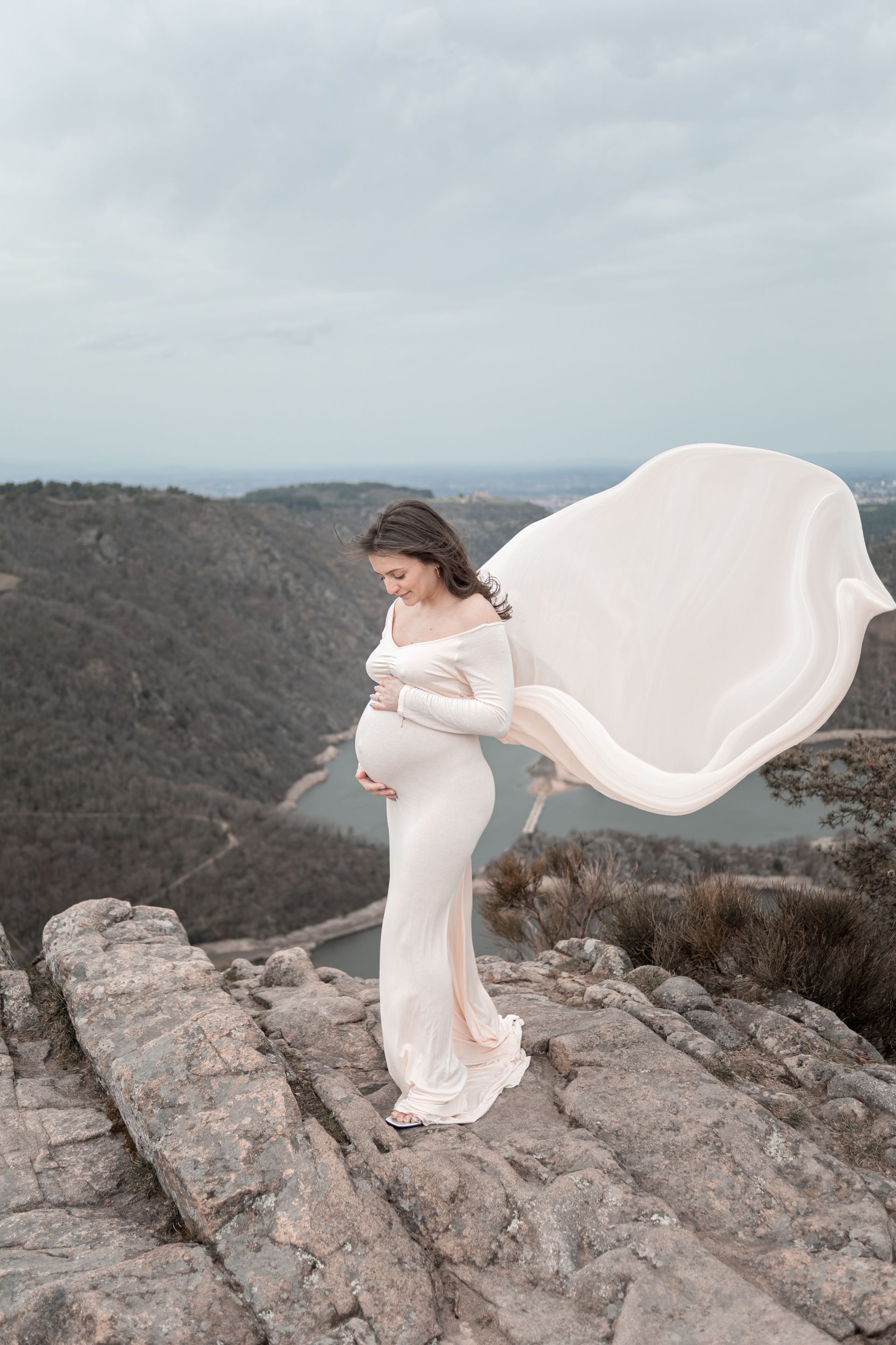 shooting grossesse en famille saint-etienne