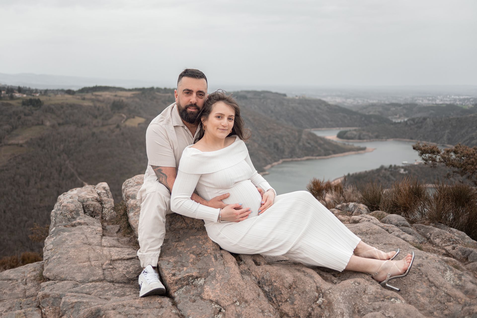 photographe saint-etienne grossesse en famille