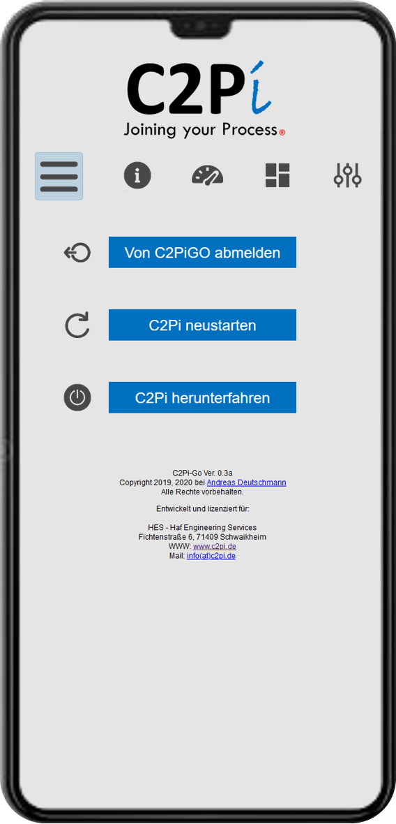 C2Pi GO Startseite