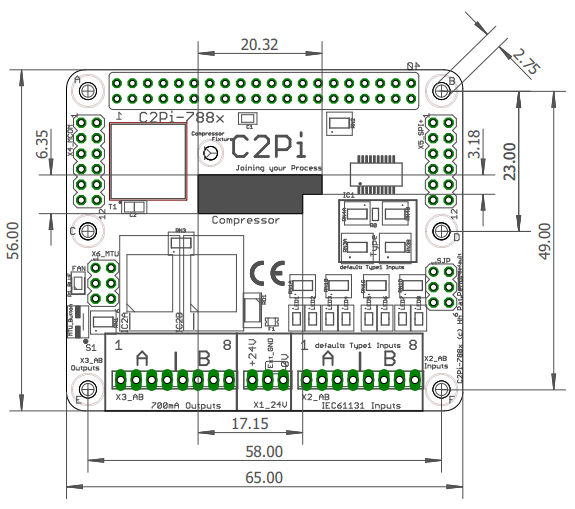 Technische Zeichnung C2Pi 746a Technische Zeichnung C2Pi 746a