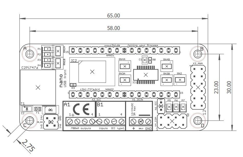 Technische Zeichnung C2Pi 747a Technische Zeichnung C2Pi 747a