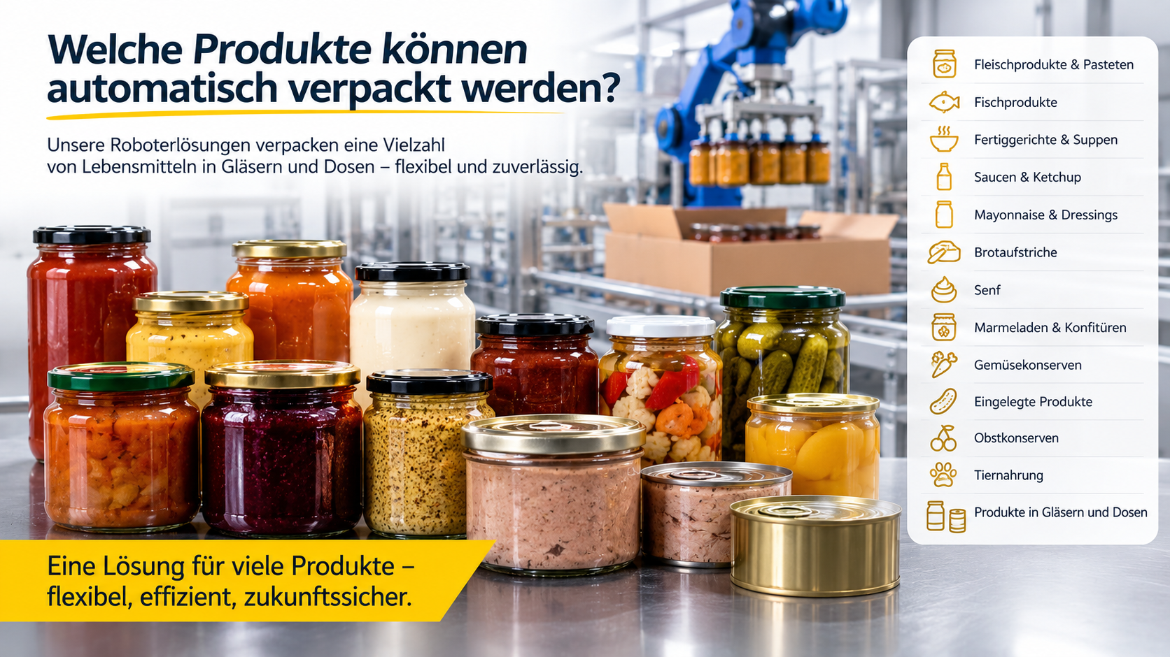Welche Produkte können automatisch verpackt werden