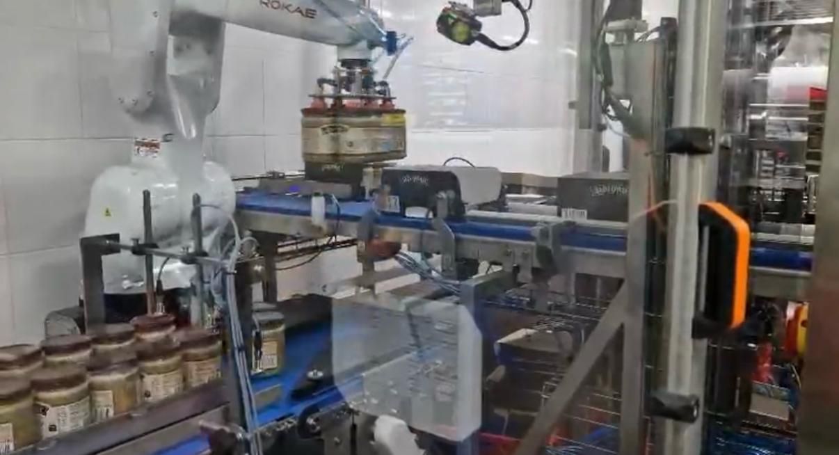 Gläser automatisch verpacken