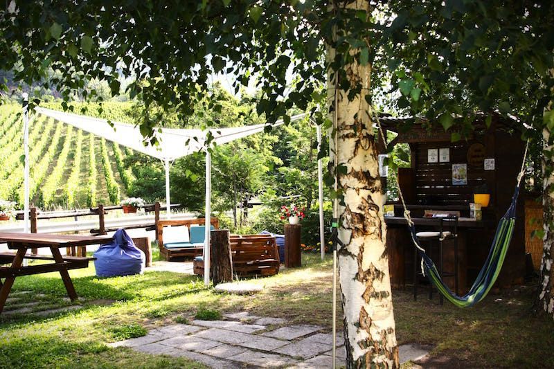 Dopo il rafting il relax è d'obbligo.