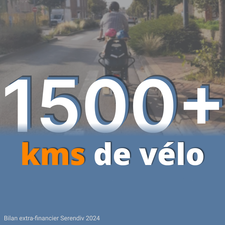 Plus de 1500 km de vélo parcourus en 2024